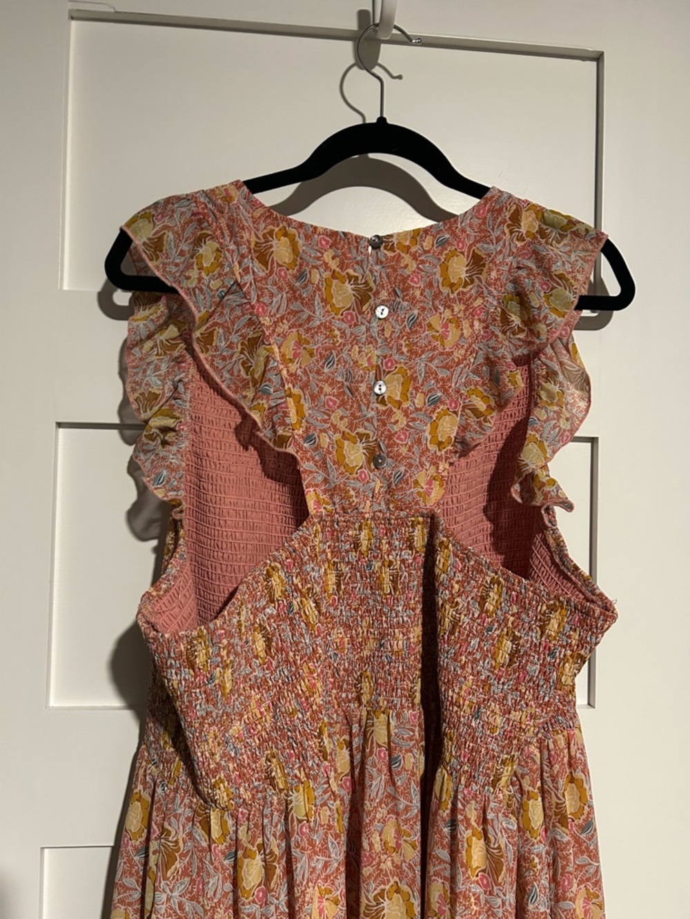 MELLODAY Sleeveless Tiered Floral Boho Maxi Dress Size 3X - Picture 4 of 6